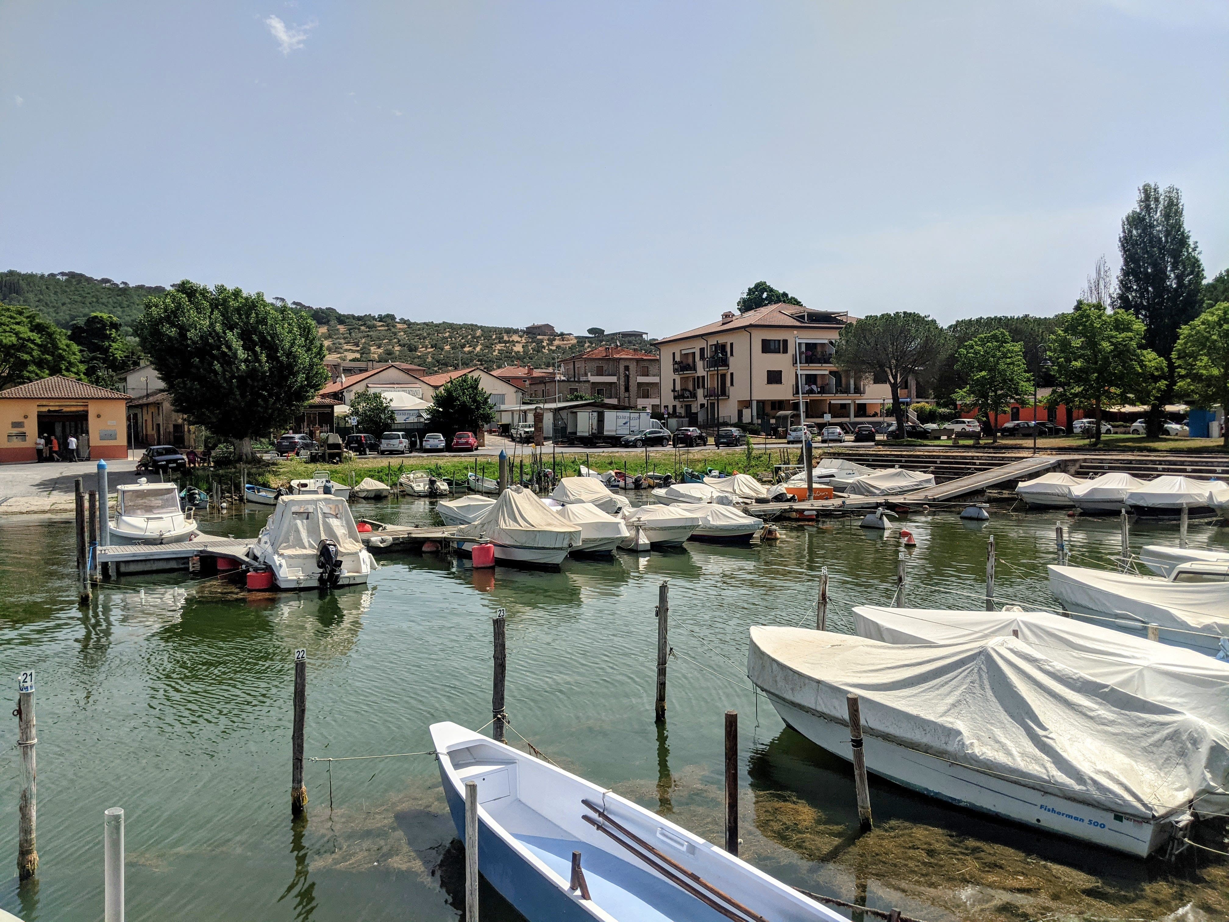 Zona portuale di San Feliciano presso il lago Trasimeno