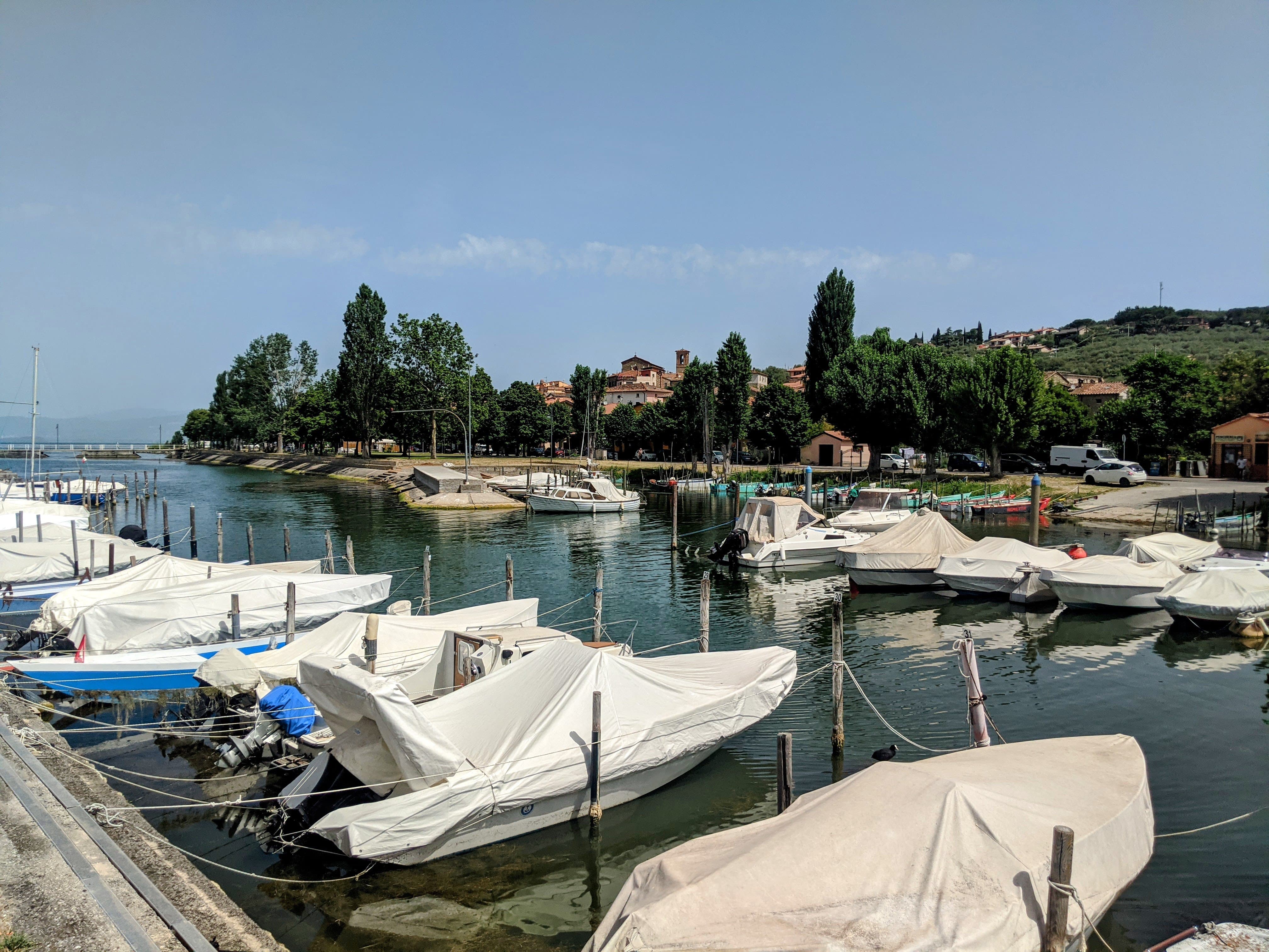 Zona portuale di San Feliciano presso il lago Trasimeno