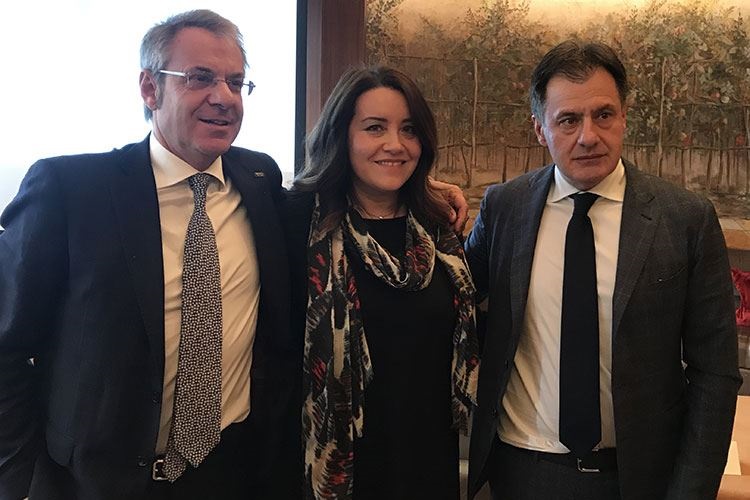 Allenza VéGé Metro Italia. Da sx Giorgio Santambrogio, Tanya Kopps, Nicola Mastromartino