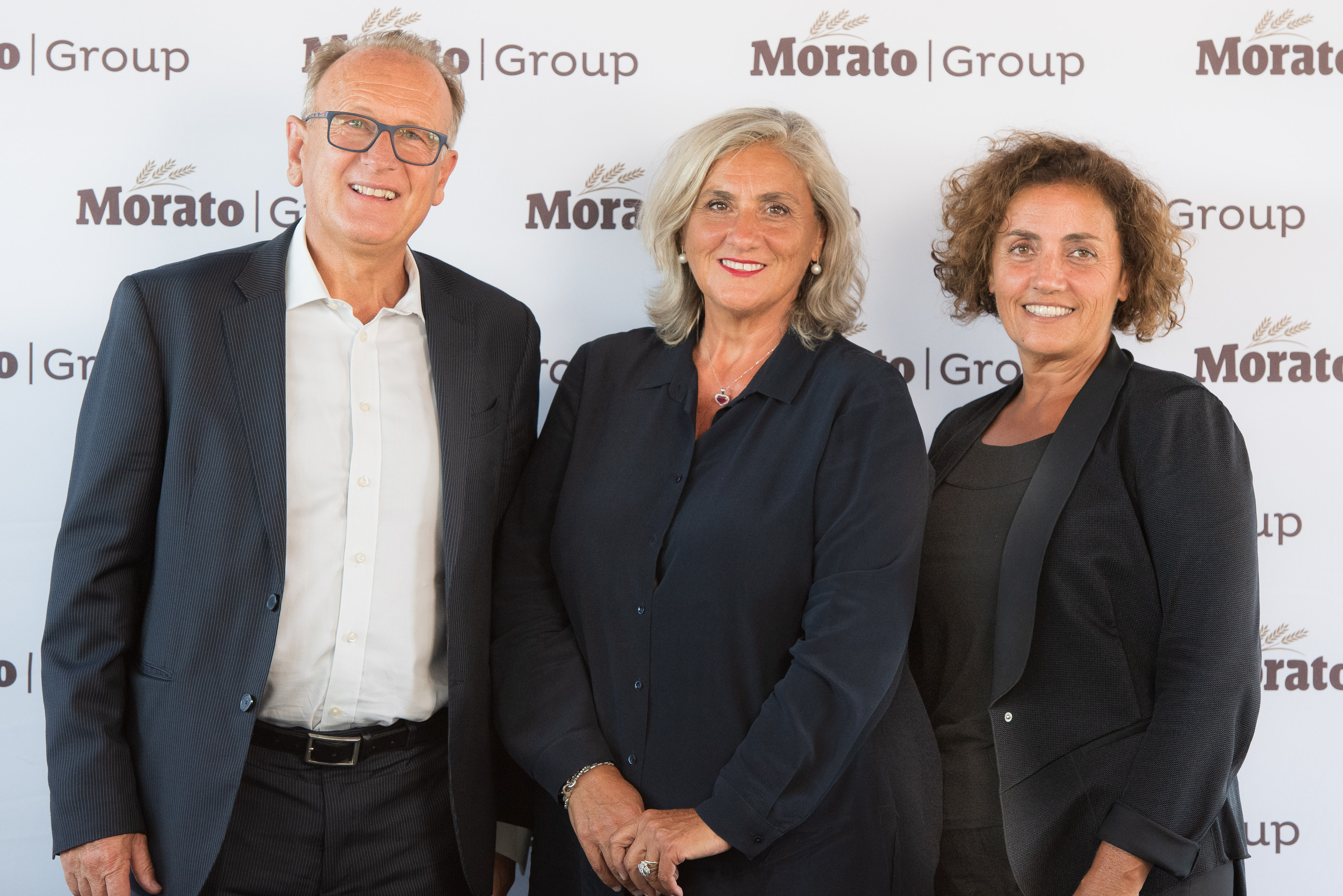 Da sinistra, Stefano Maza (ceo Morato), Nicoletta Del Carlo (ceo Nt Food) e Giovanna Del Carlo (cfo Nt Food)