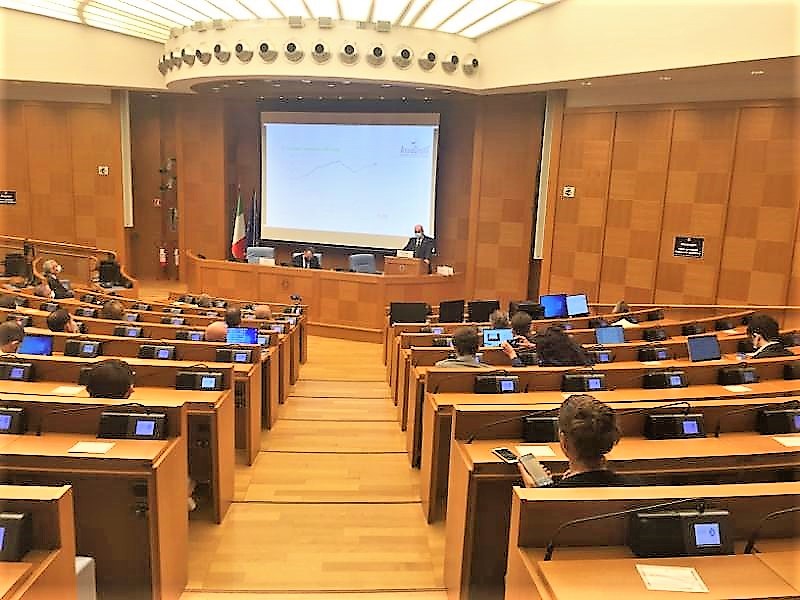 Incontro su “La sostenibilità della filiera distillatoria”, svoltosi il 17 settembre 2021 a Roma, nell’Aula dei Gruppi Parlamentari. L'intervento di Antonio Emaldi, presidente di Assodistil