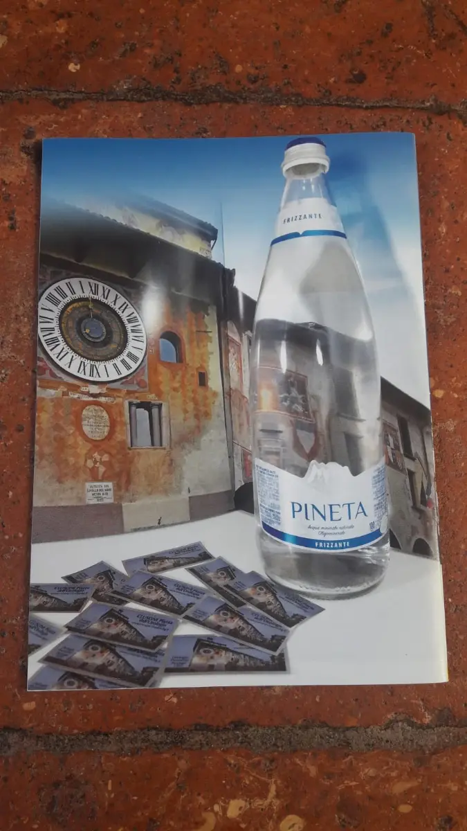 Acqua Pineta e l'orologio di Clusone