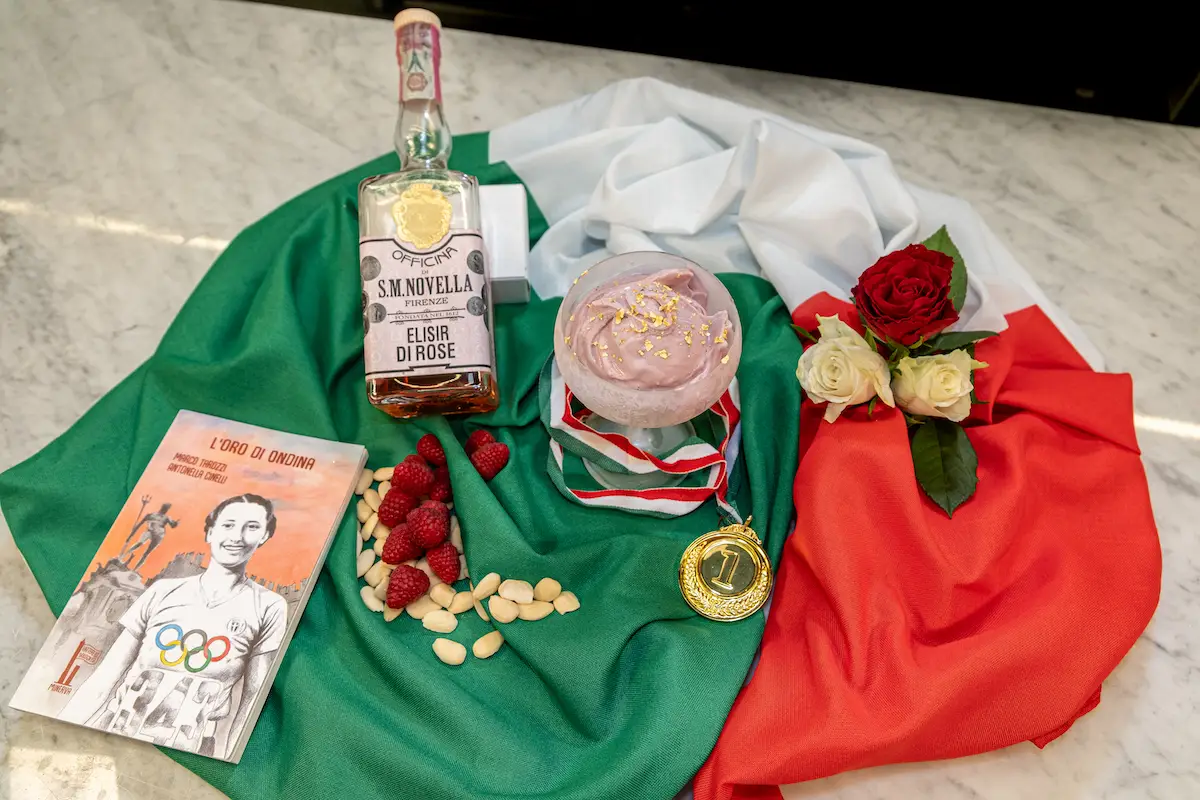 Al centro, gelato dedicato a Ondina Valla, olimpionica a Berlino 1936