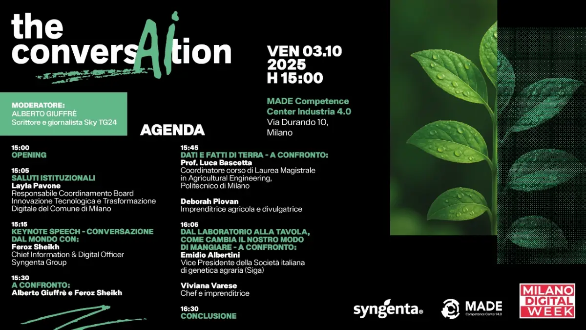 Locandina Evento Syngenta Milano Digital Week (3 ottobre 2024)