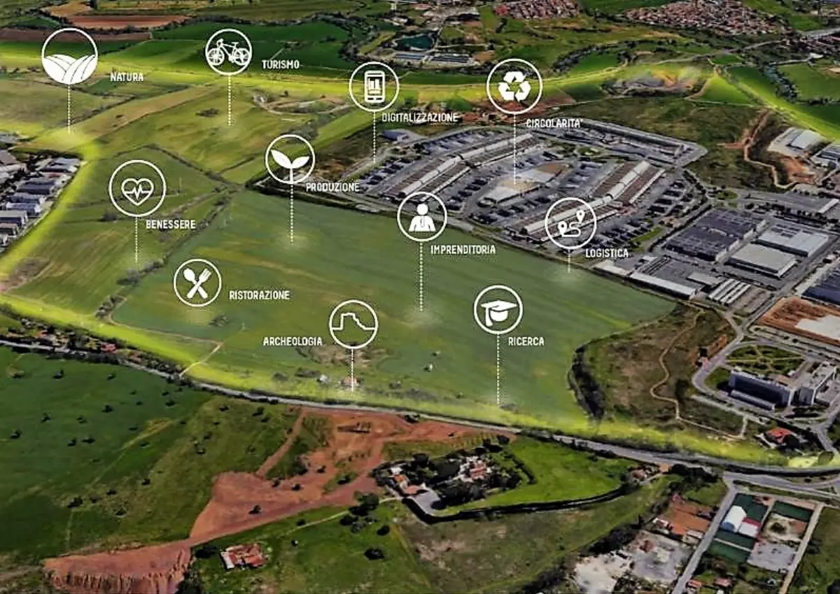 L'ampliamento rispetto alla vecchia struttura previsto dal progetto per il nuovo Centro agroalimentare Roma