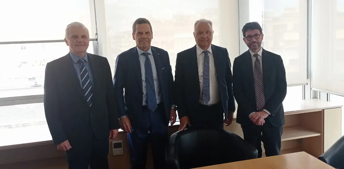 Da sinistra: Fulvio Bellomo (Regione Sicilia), Fabio Vitale (direttore Agea), Salvatore Barbagallo (assessore Agricoltura Regione Sicilia) ee Filippo Granato (Regione Sicilia).