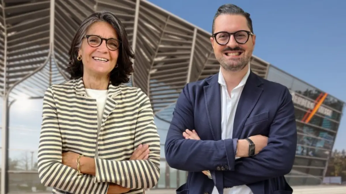 Da sinistra: Stefania Calcaterra e Danny D'Alessandro, rispettivamente ex Ceo e Ceo di NürnbergMesse