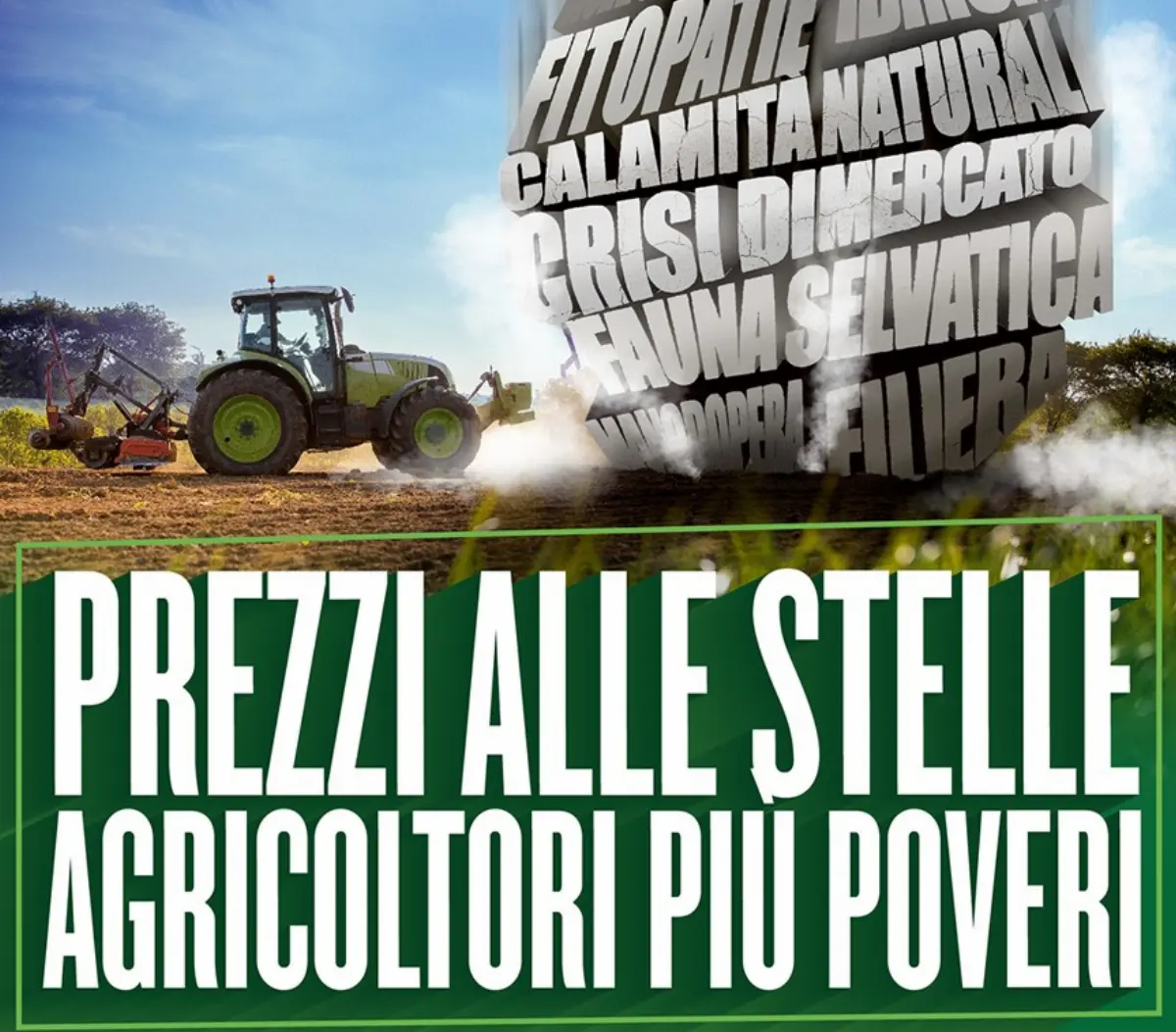 Prezzi alle stelle, agricoltori più poveri è il titolo della manifestazione indetta da Cia il 26 ottobre 2023 a Roma