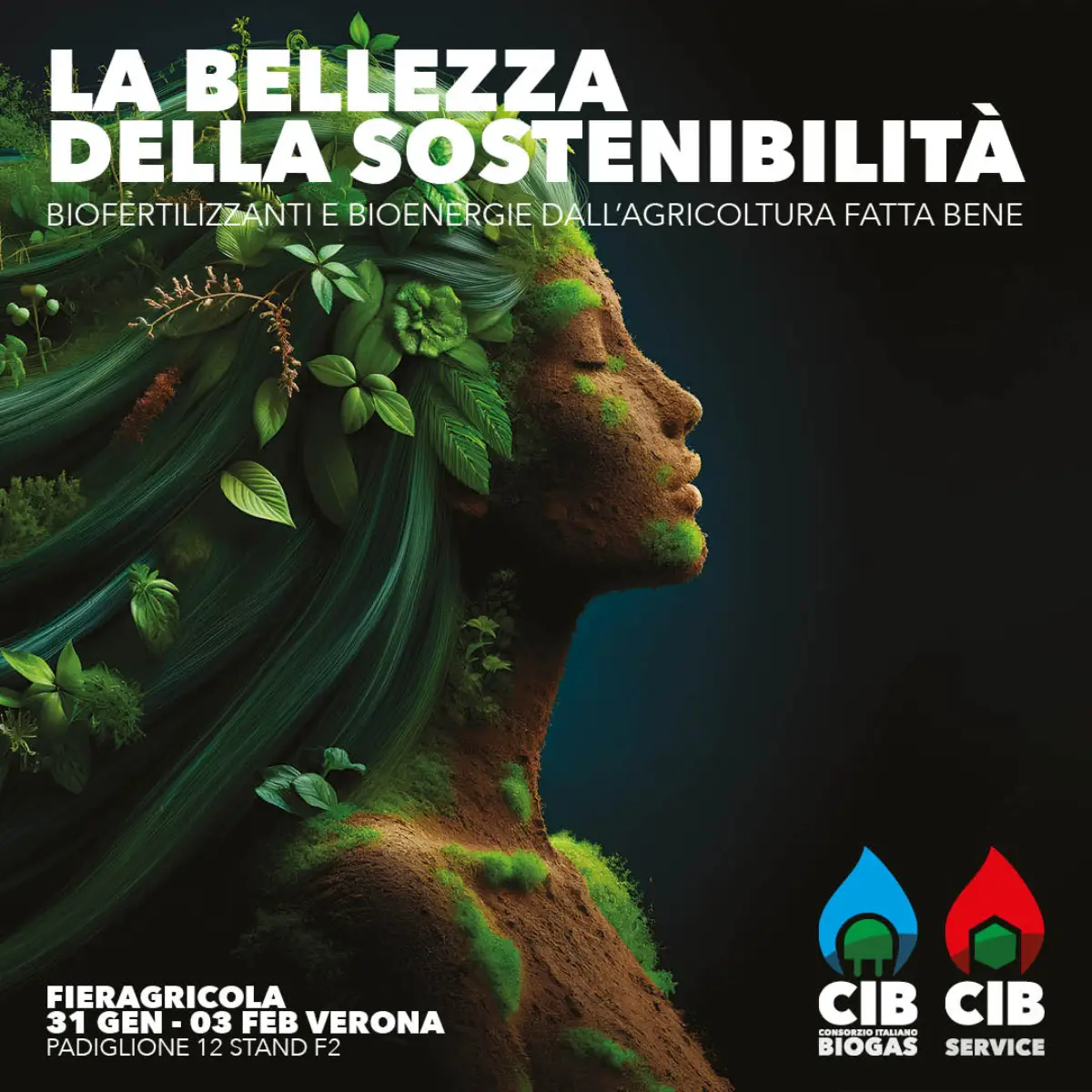 Locandina Consorzio Italiano Biogas per Fieragricola 2023