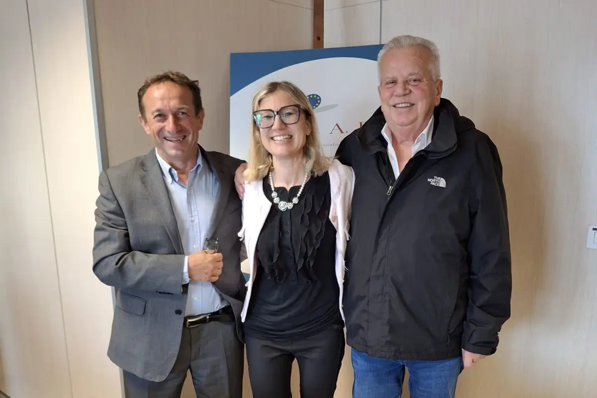 Da sinistra: Davide Vernocchi, Lisa Martini, Roberto Cera (Finaf)