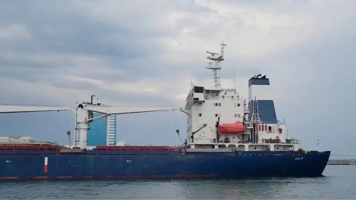 Nave mercantile dall'Ucraina