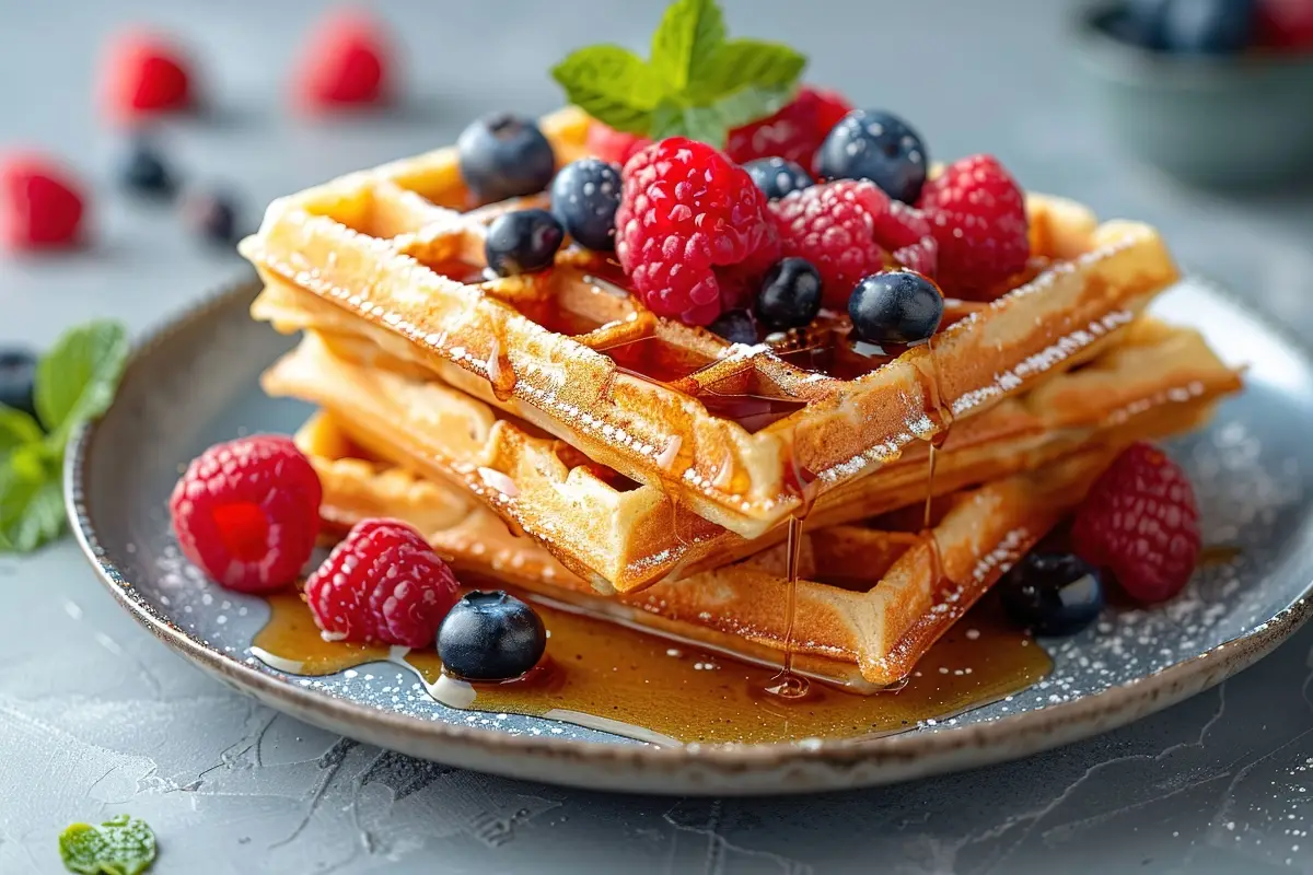 Waffle ai frutti di bosco