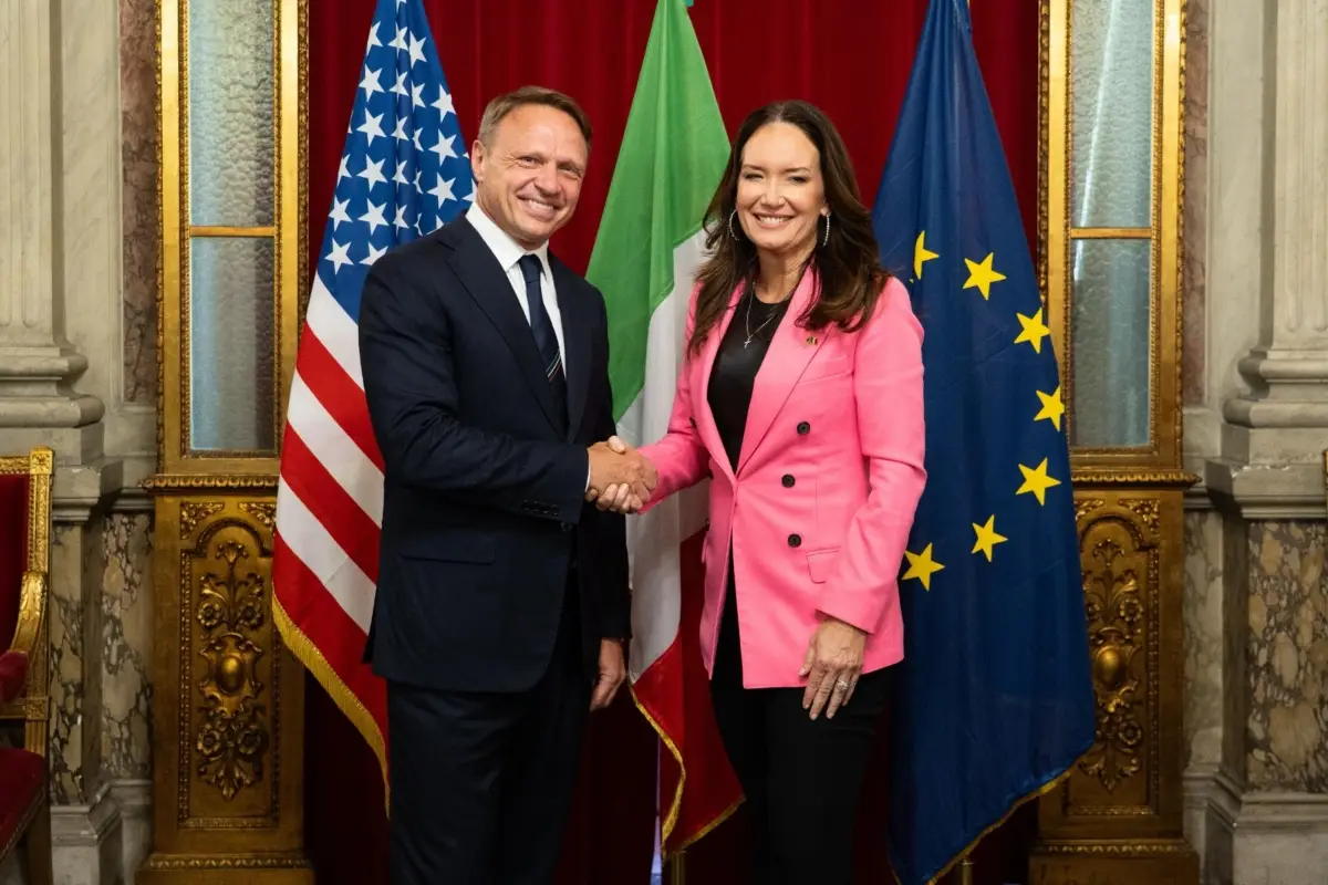 Incontro bilaterale tra ministro dell'Agricoltura Francesco Lollobrigida e la sua omologa Usa Brooke Rollins (Roma, 2 giugno 2025)
