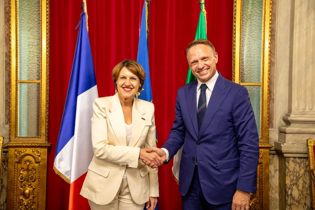 Ministri Agricoltura Annie Genevard (Francia) e Francesco Lollobrigida (Italia)