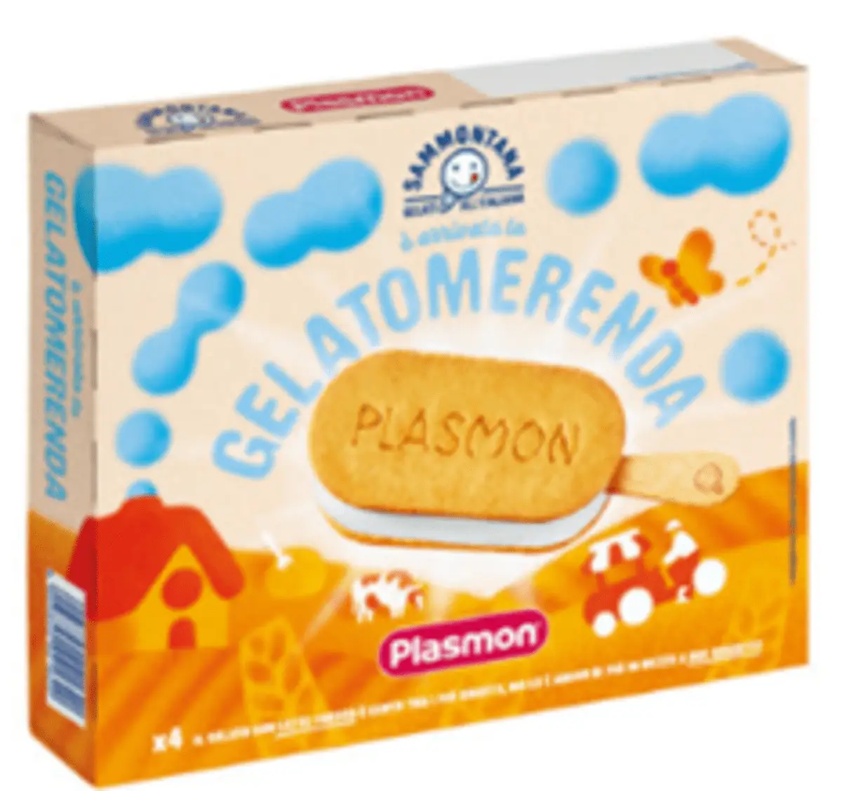Gelato Sammontana e biscotto Plasmon
