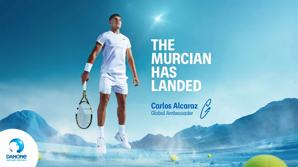 Carlos Alcaraz global ambassador Danone