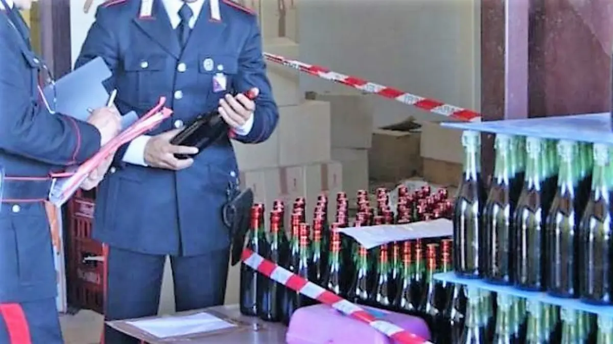 Carabinieri sequestrano vini contraffatti