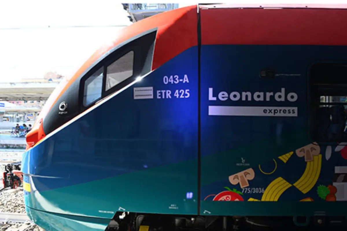 Nuova livrea Leonardo Express a sostegno candidatura cucina italiana a patrimonio Unesco