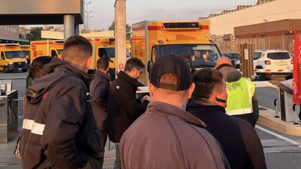 Protesta dei driver Esselunga a Milano