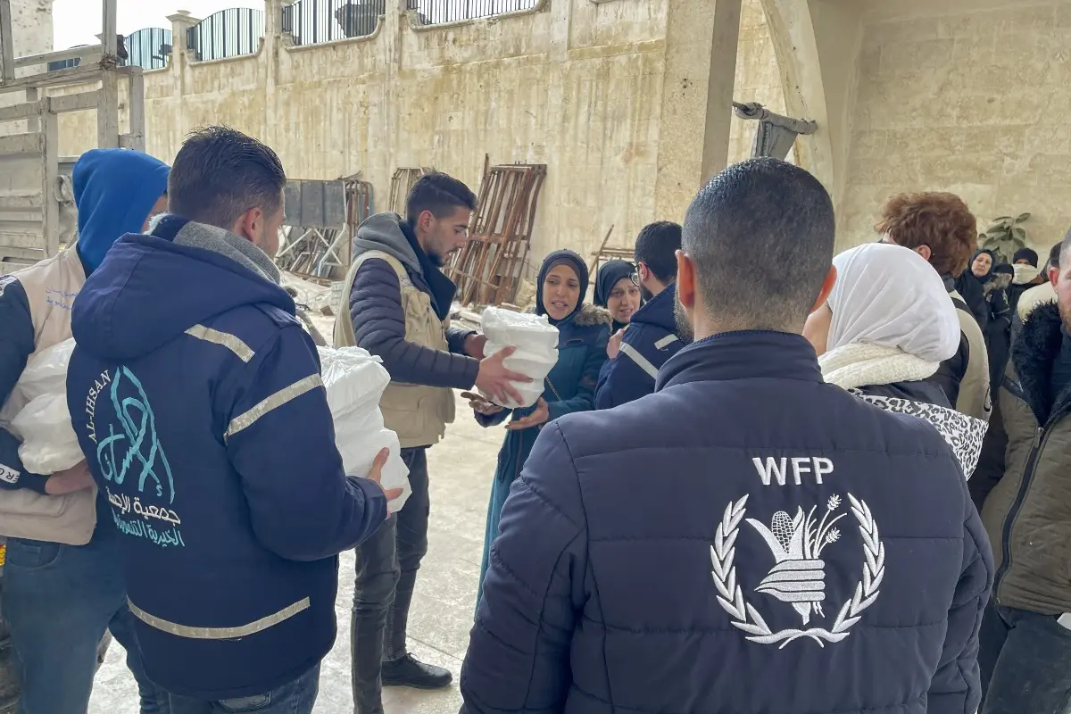 Operatori del World Food Programme in azione in Siria
