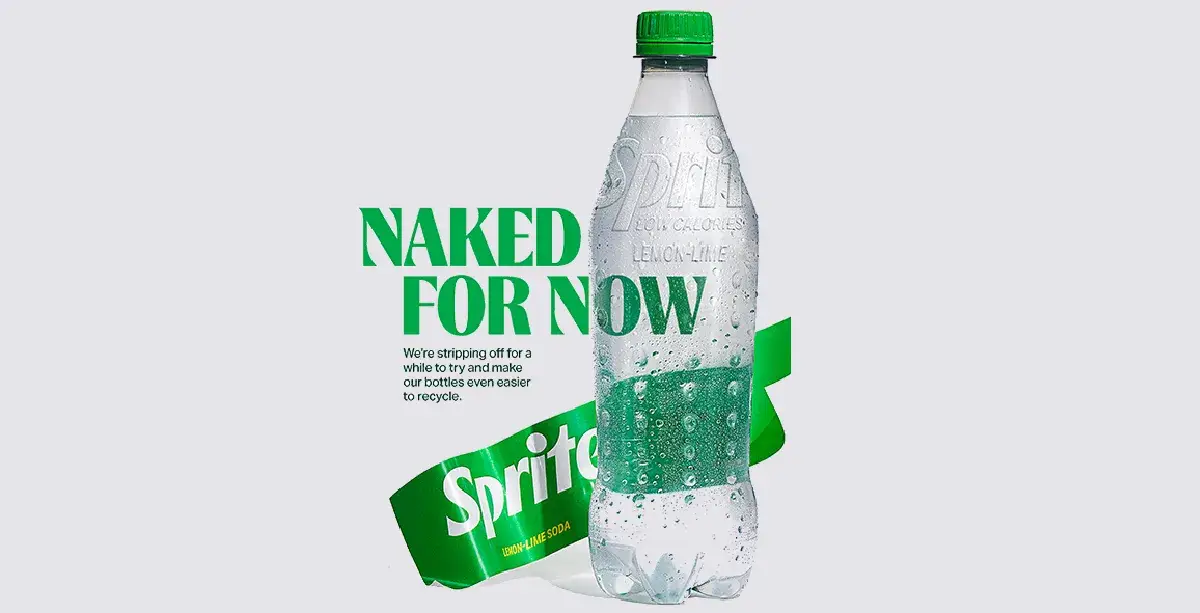 Coca Cola sperimenta la Sprite senza etichetta