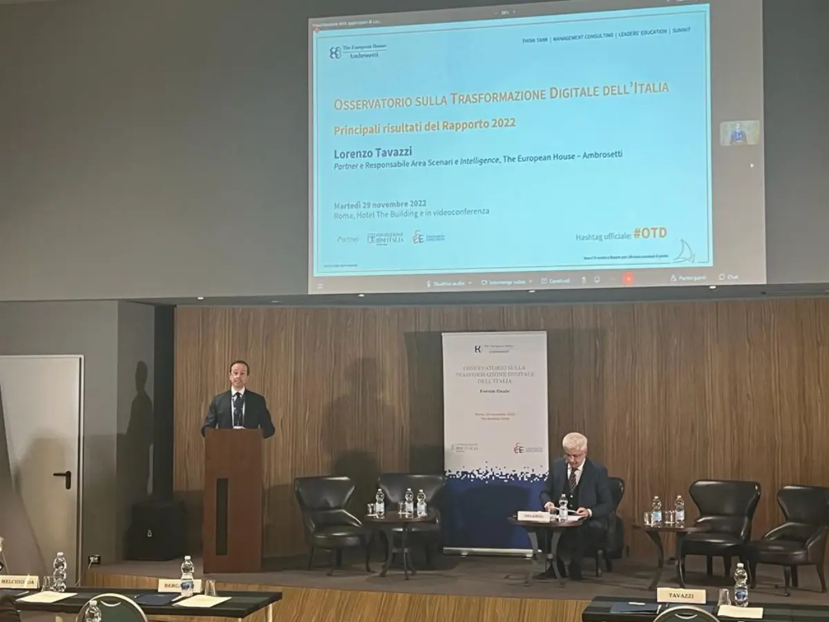 Presentazione Rapporto 2022 Osservatorio Transizione Digitale in Italia