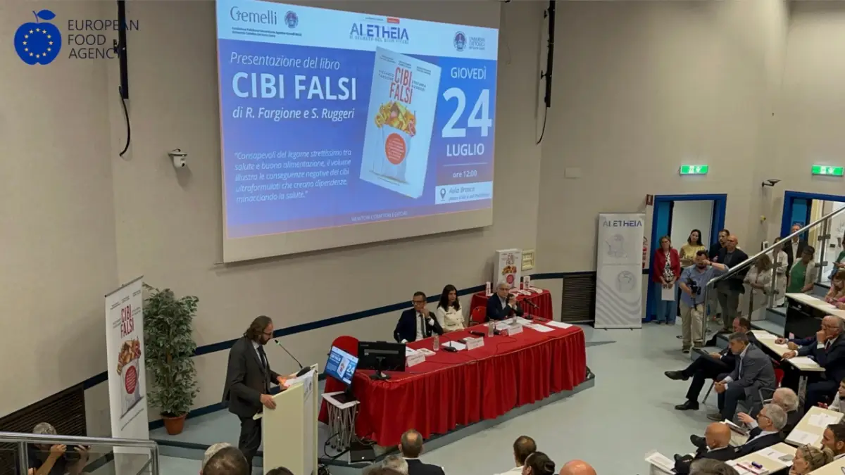 Presentazione libro "Cibi falsi" (Policlinico Gemelli, 24 luglio 2025)