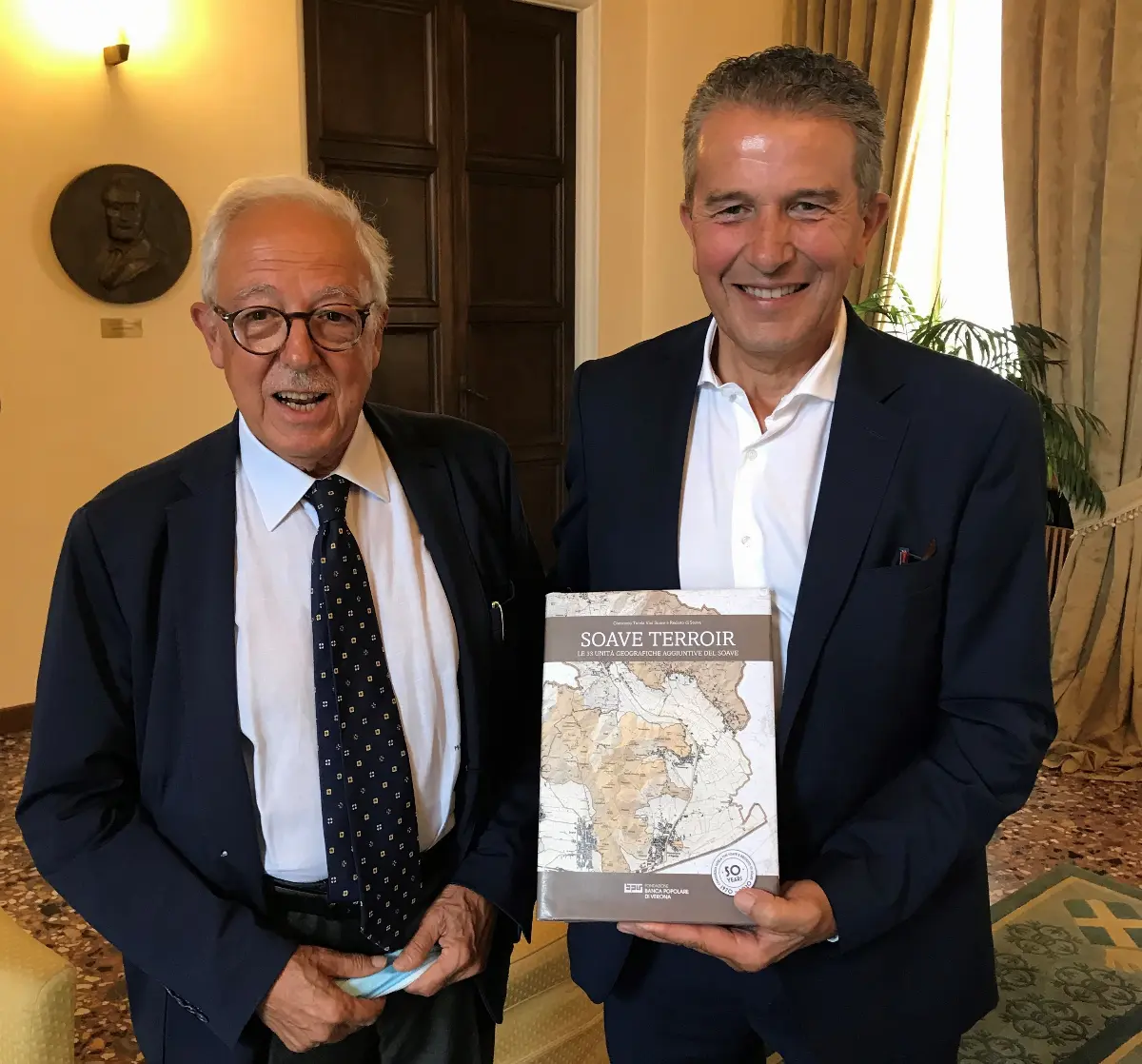 Maurizio Marino, Pres. Fondazione BPV, e Sandro Gini, Pres. Consorzio del Soave