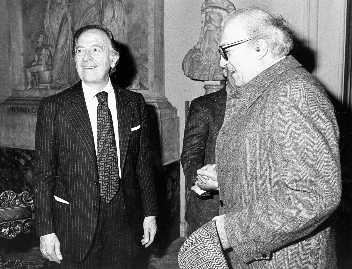 Pietro Barilla col Maestro Federico Fellini
