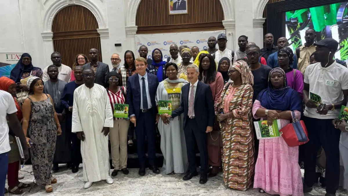 Operatori alla presentazione Macfrut alla Camera Commercio Dakar (settembre 2025)