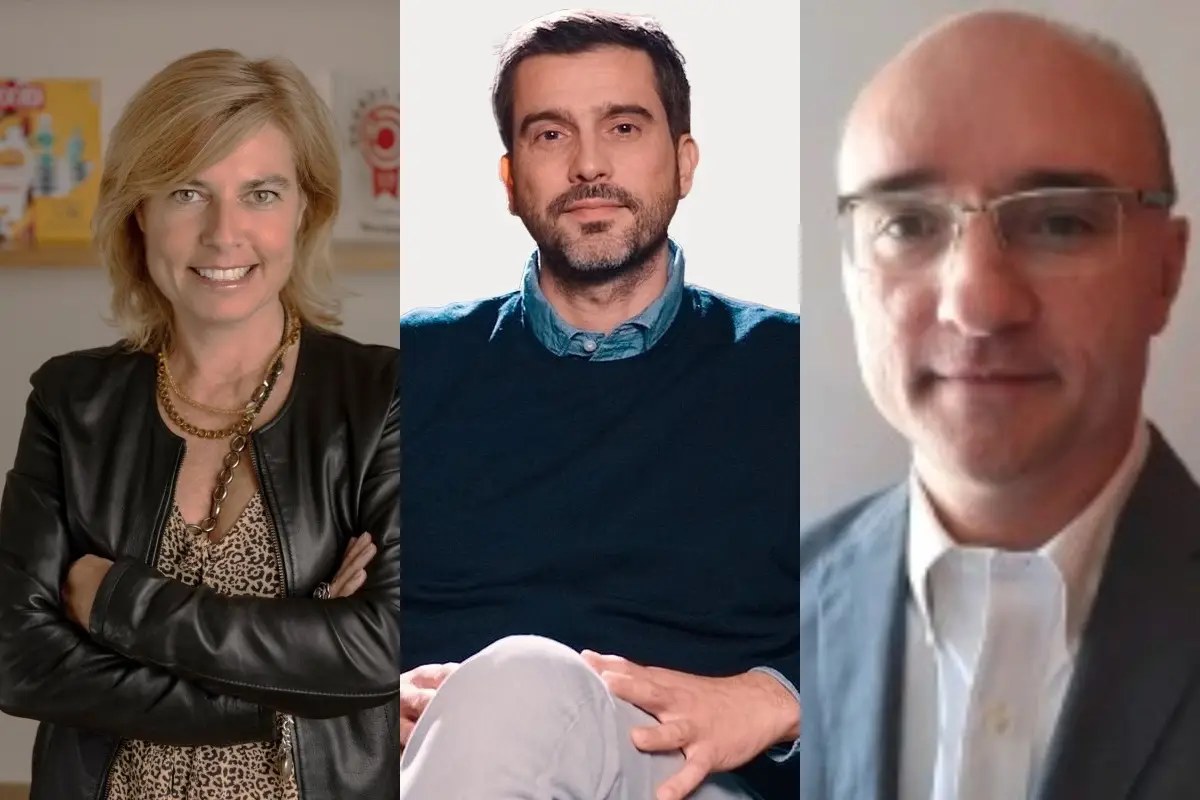 Da sinistra: Cristina Cossa, Gianluca Fausti e Marco Livio, rispettivamente Corporate Communication Director, Chief Marketing Officer e direttore commerciale Italia di Rigoni Asiago