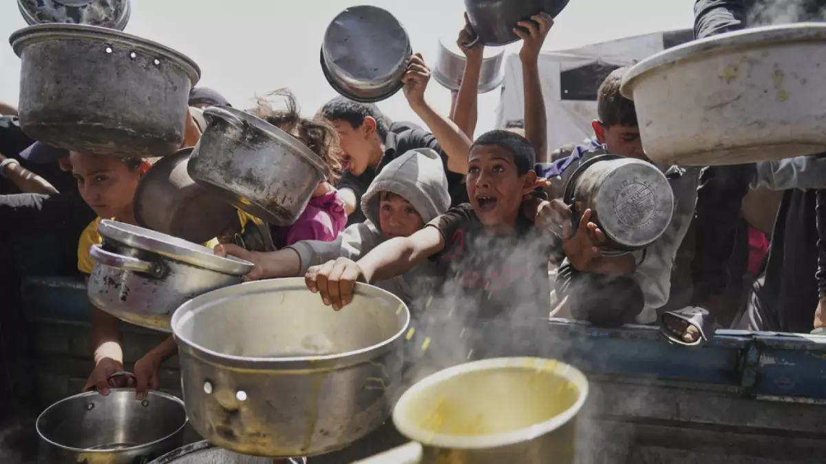 Aiuti umanitari per il cibo a Gaza