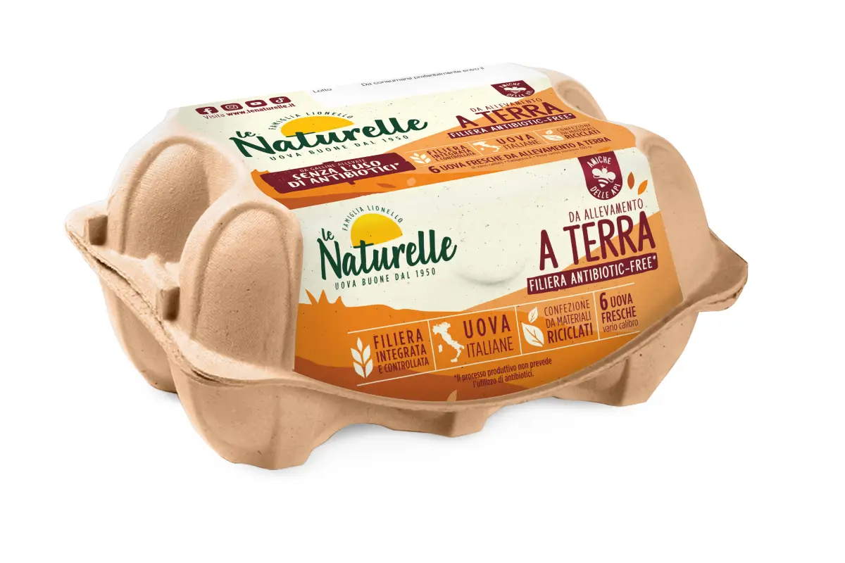 Naturelle uova da allevamento a terra