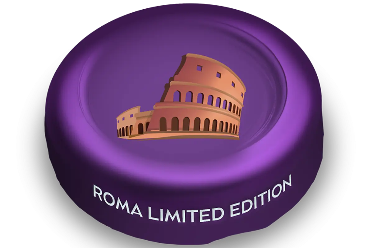 Il tappo dedicato al Colosseo della Limited Edition Yoga