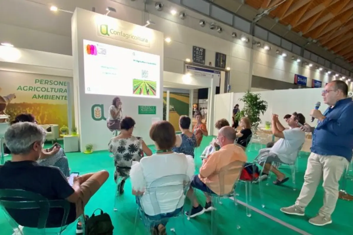 Presentazione del sondaggio “Un’agricoltura sostenibile: quanto ne sai? News e fake news” a cura di Confagricoltura (Meeting di Rimini, 22 agosto 2023)