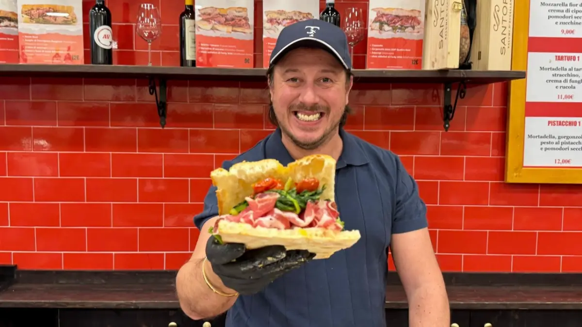 Tommaso Mazzanti, proprietario di All'Antico Vinaio
