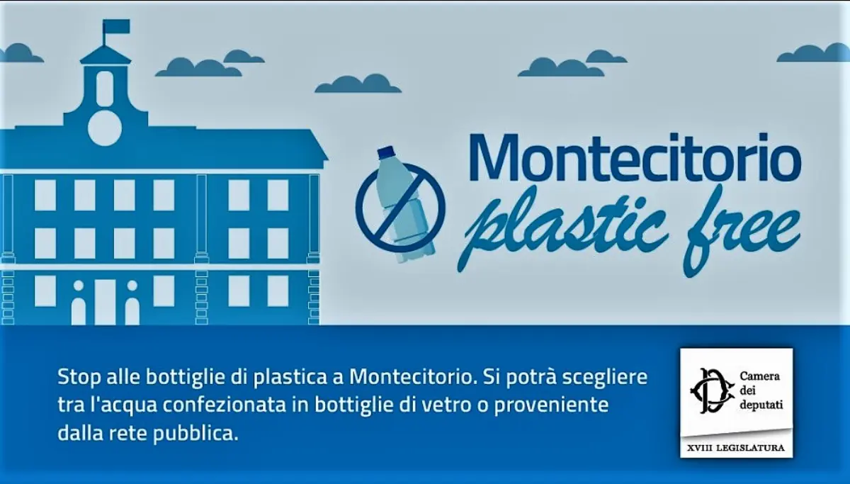 A Montecitorio spariscono le bottiglie di plastica, via libera a una Camera Plastic Free