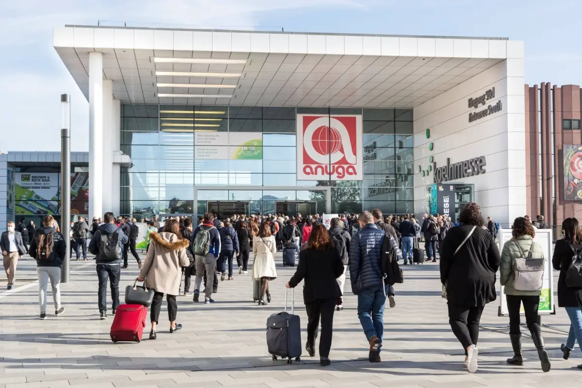 Anuga: ingresso della fiera a Colonia