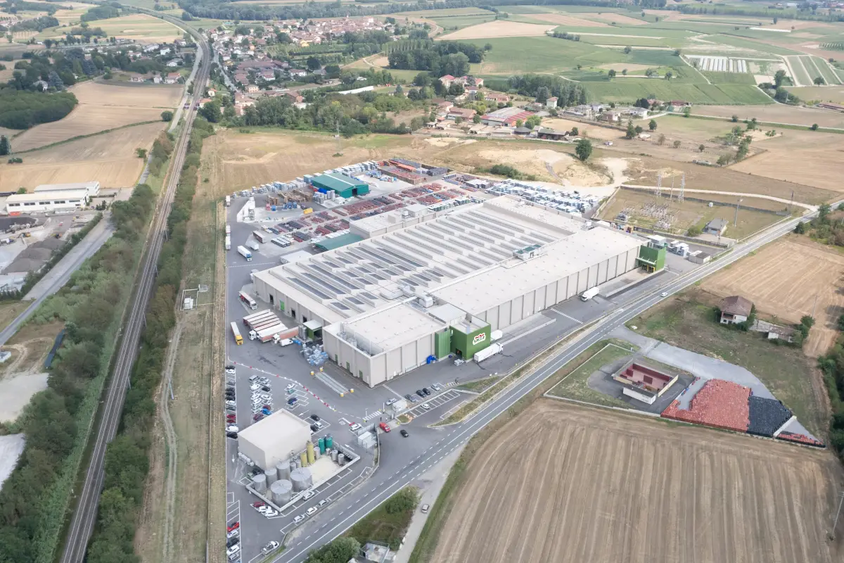 Lo stabilimento Saclà di Castello d'Annone (Asti)