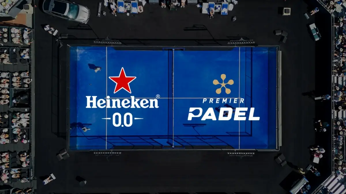 Heineken 0.0 stringe una partnership globale con il premier padel