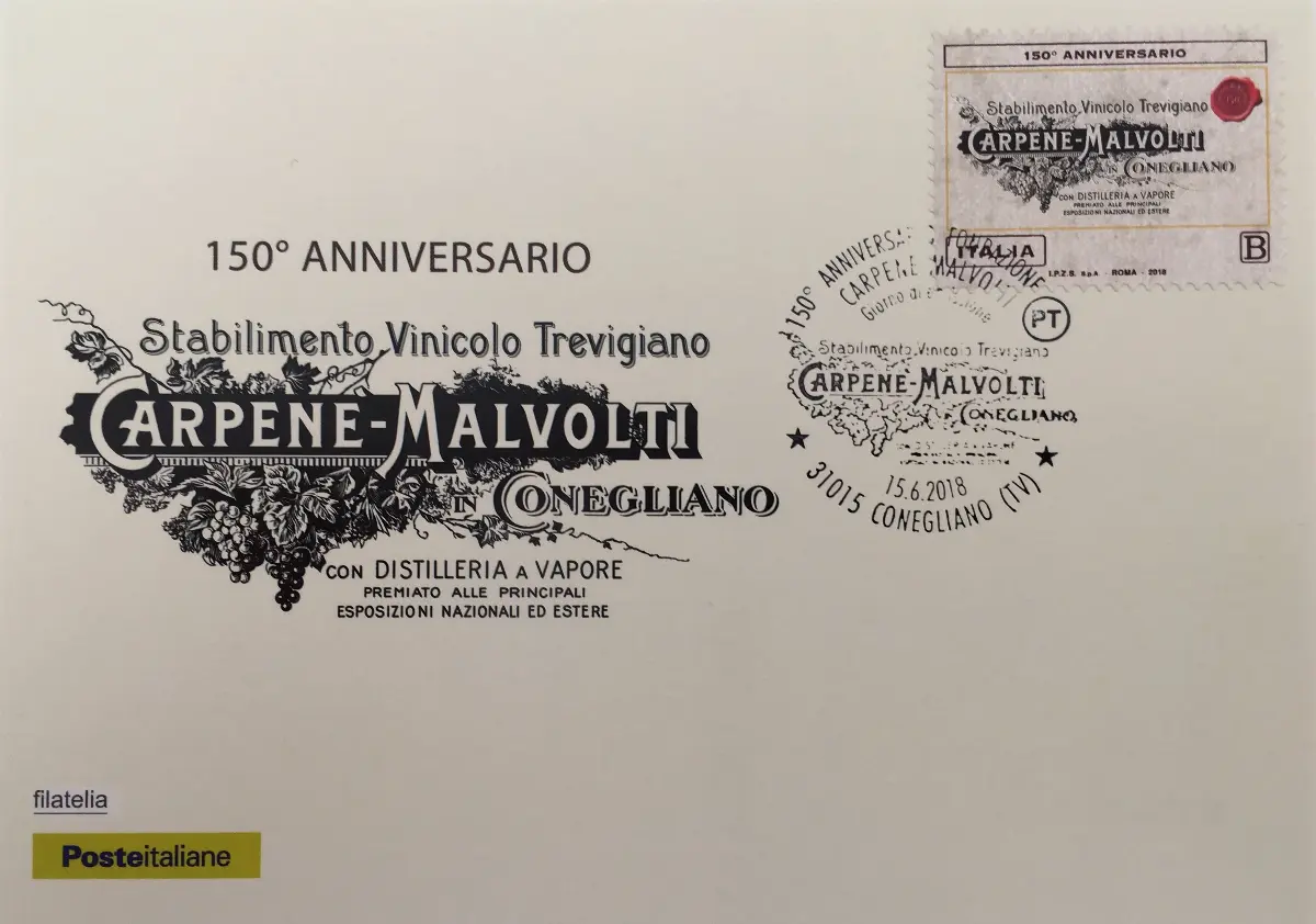 Francobollo 150° Carpanè Malvolti
