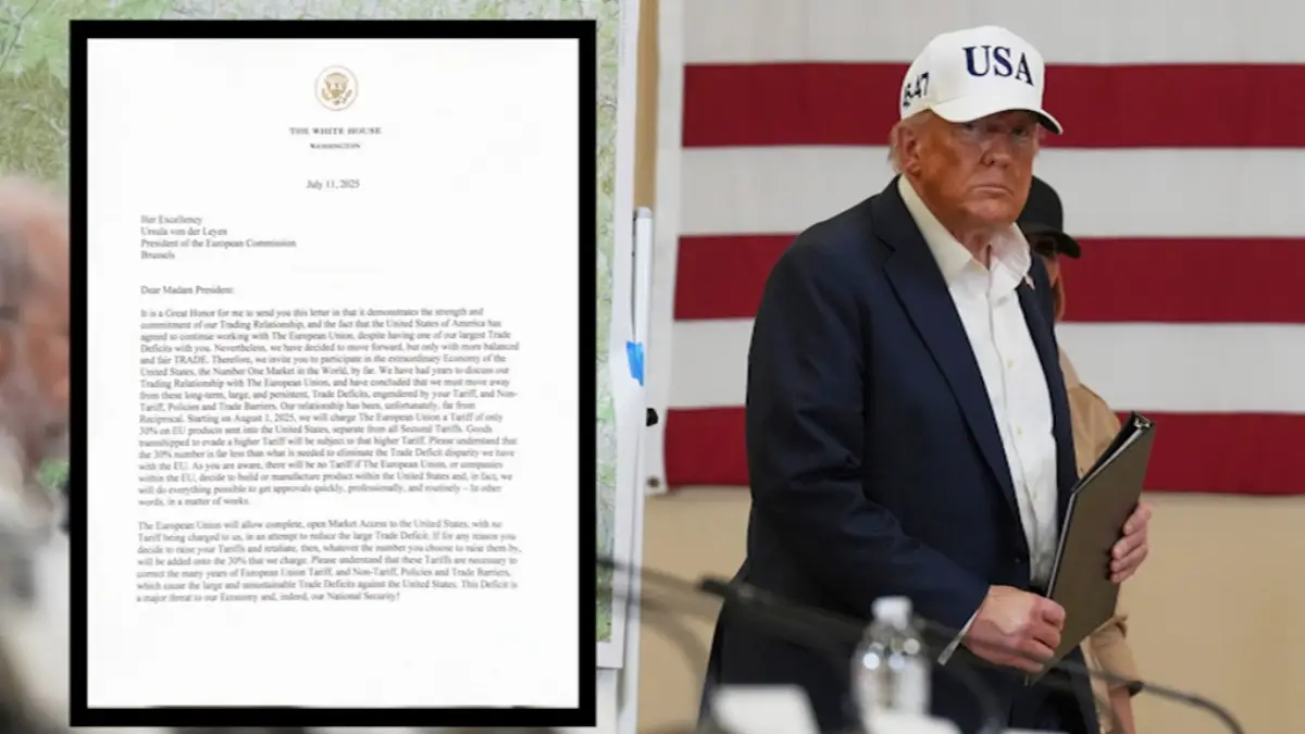 Trump, lettera all'Ue sui dazi