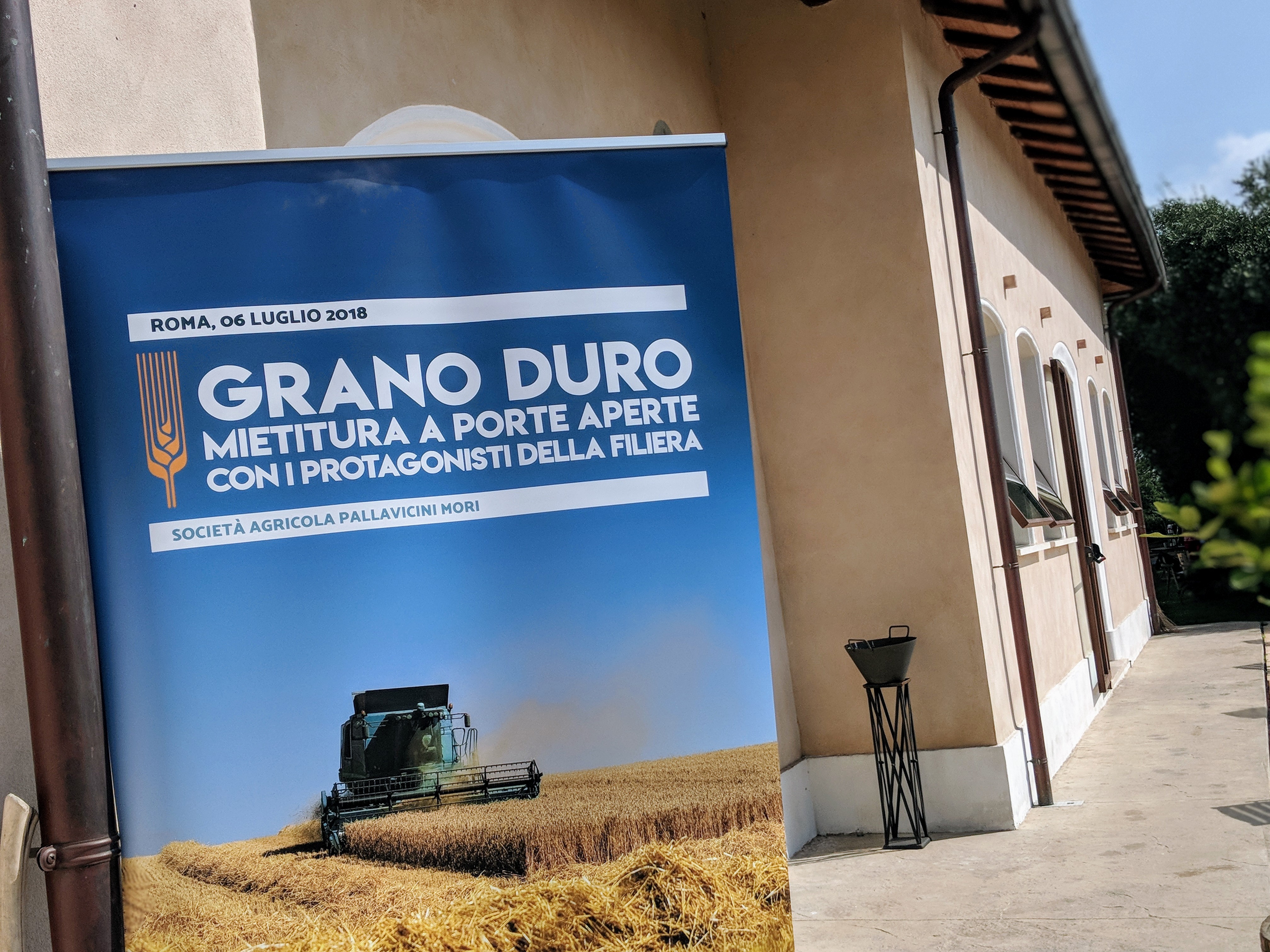 Conferenza "Grano duro: mietitura a porte aperte con i protagonisti della filiera" tenutasi a Roma in data 6 luglio 2018
