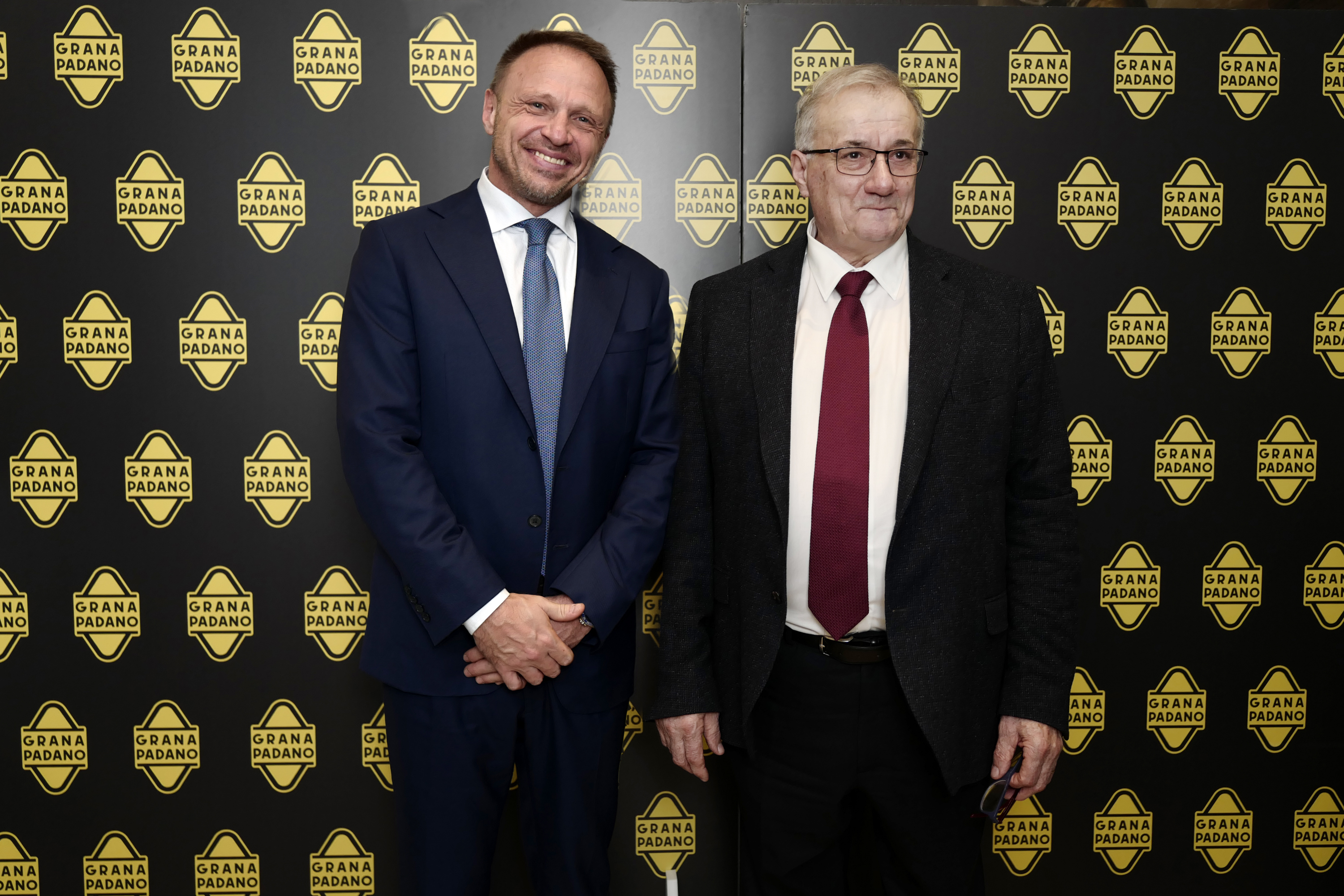 Il Ministro dell'Agricoltura, della sovranità alimentare e delle foreste Francesco Lollobrigida e il Pres. Consorzio Grana Padano, Renato Zaghini