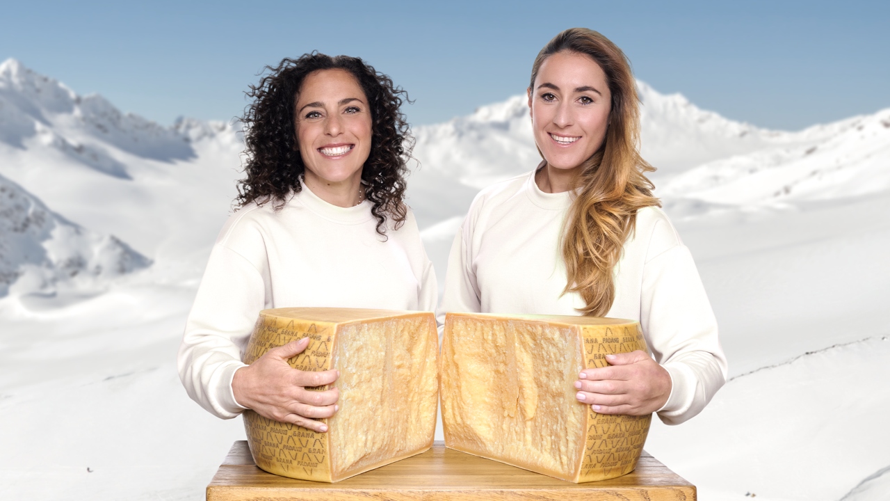 Federica Brignone e Sofia Goggia, testimonial per la campagna Grana Padano "L'emozione italiana che fa stare bene"