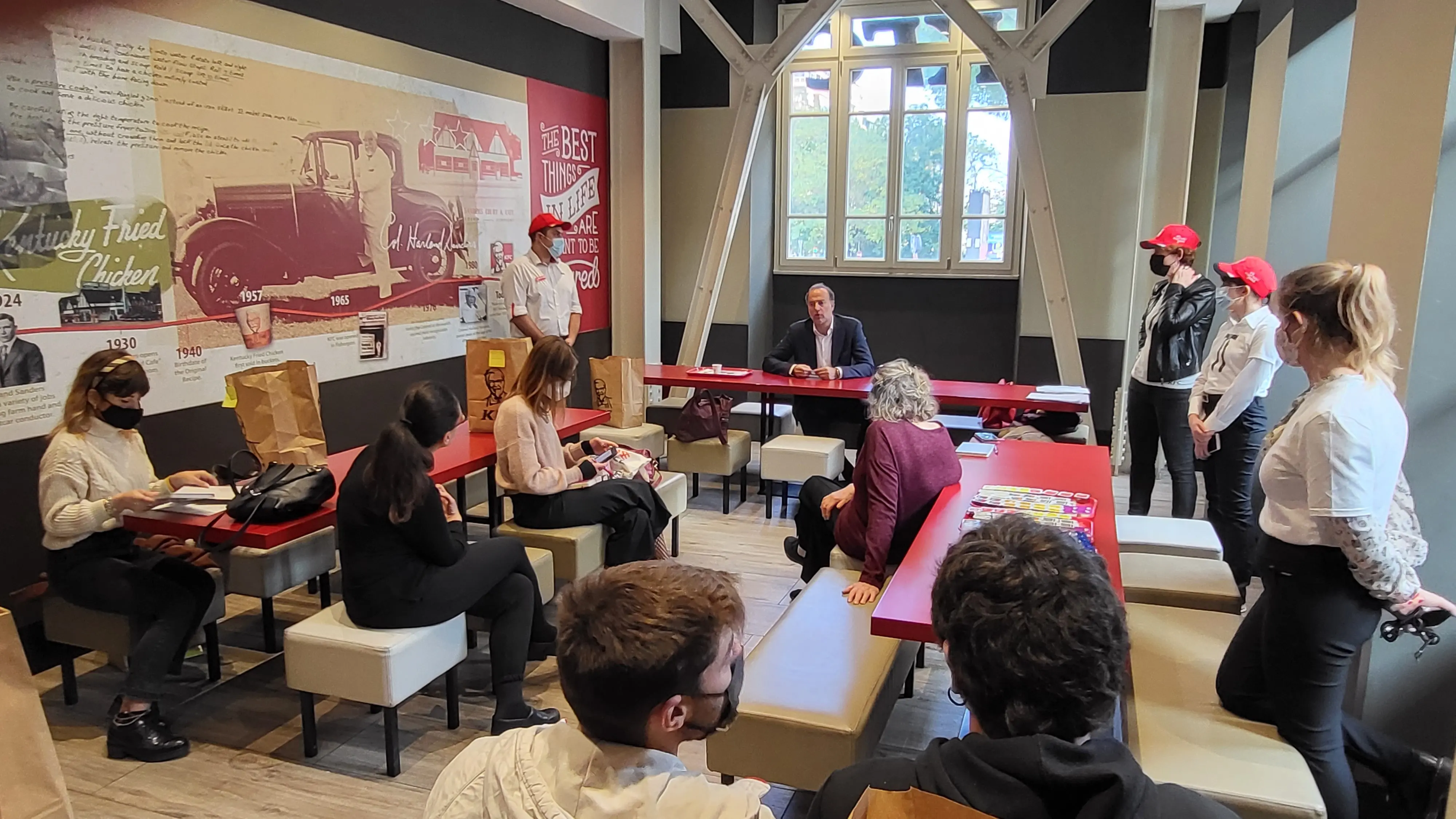 Evento "Colonel's kitchen" del 10 novembre 2021 presso il ristorante Kfc di Roma