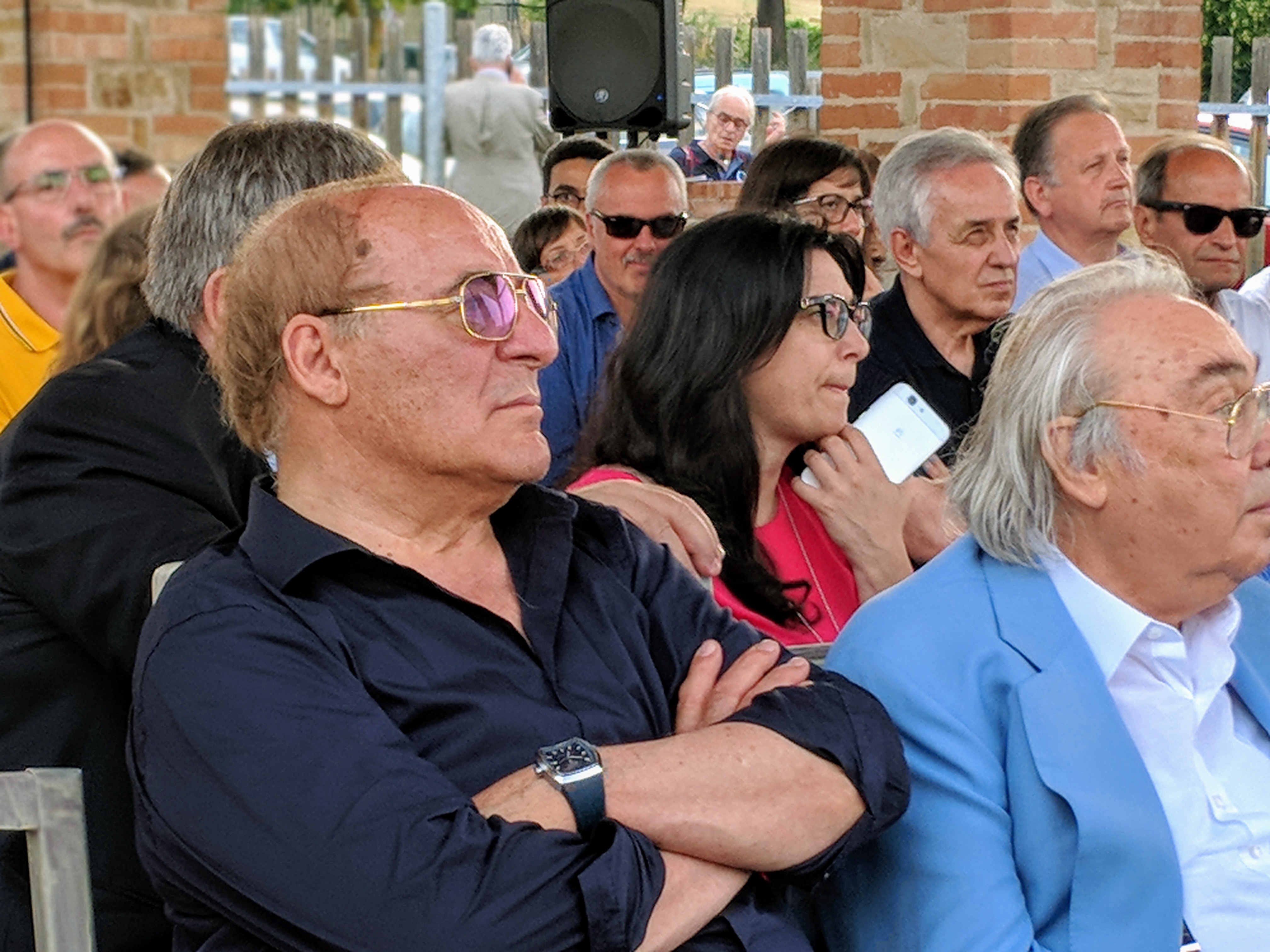 Fileni Giovanni in occasione dell'evento "Terra buona, cibo sano" presso l'Abbazia di Sant'Urbano all'Esinante, promosso dall'impresa Loccioni