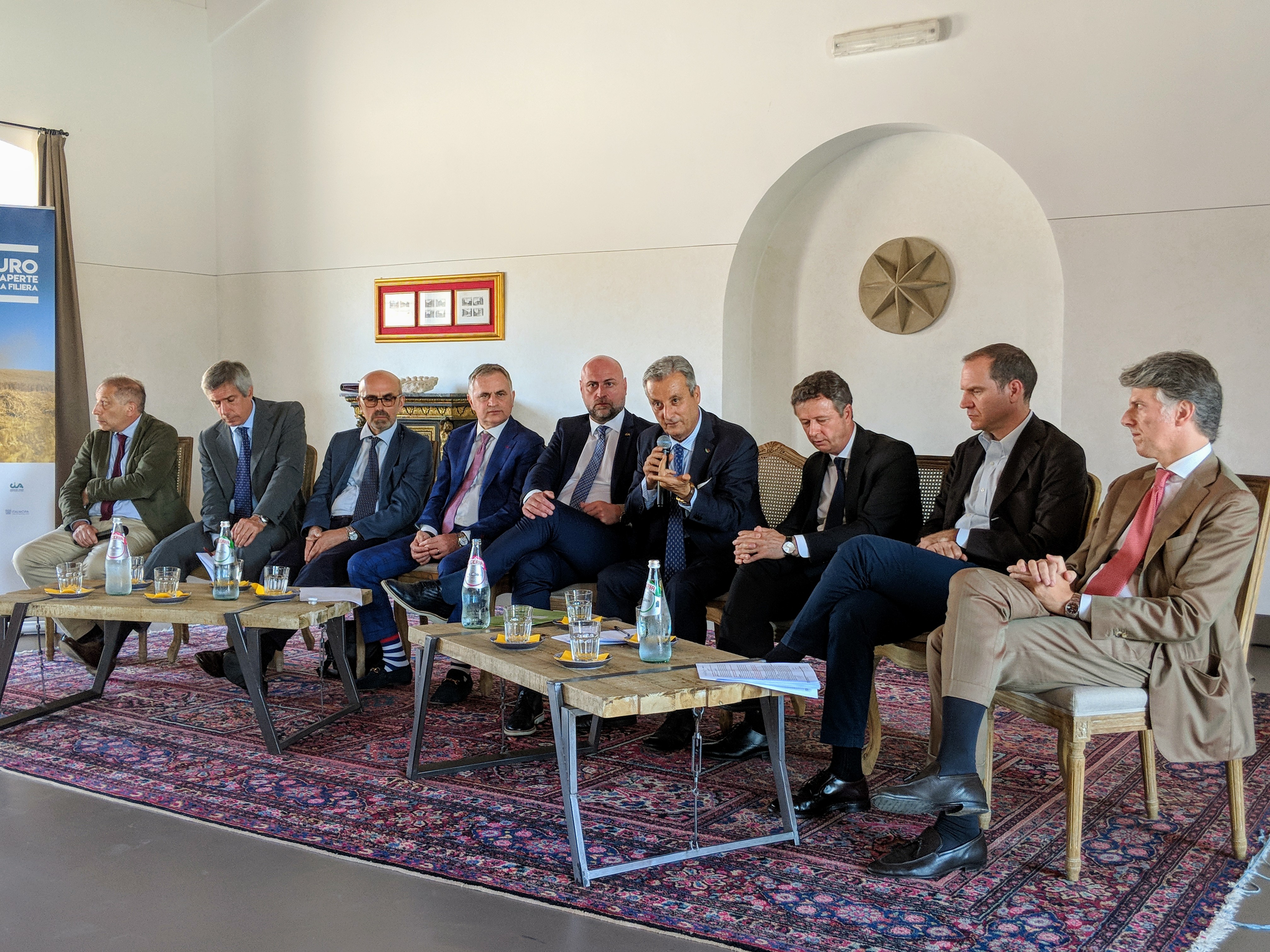 Conferenza "Grano duro: mietitura a porte aperte con i protagonisti della filiera" tenutasi a Roma in data 6 luglio 2018