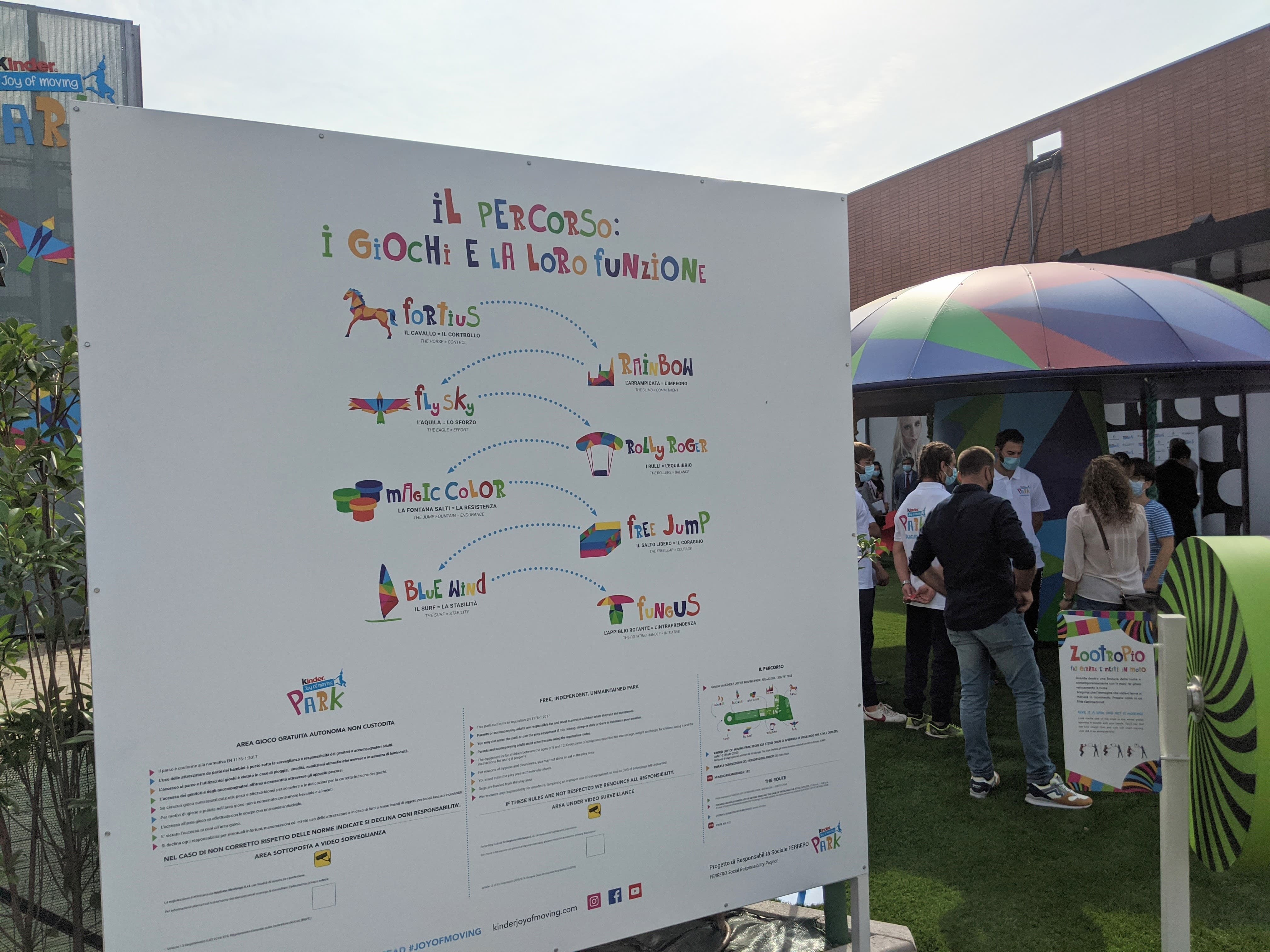 Kinder Joy of moving Park, Vicolungo The Style Outlets