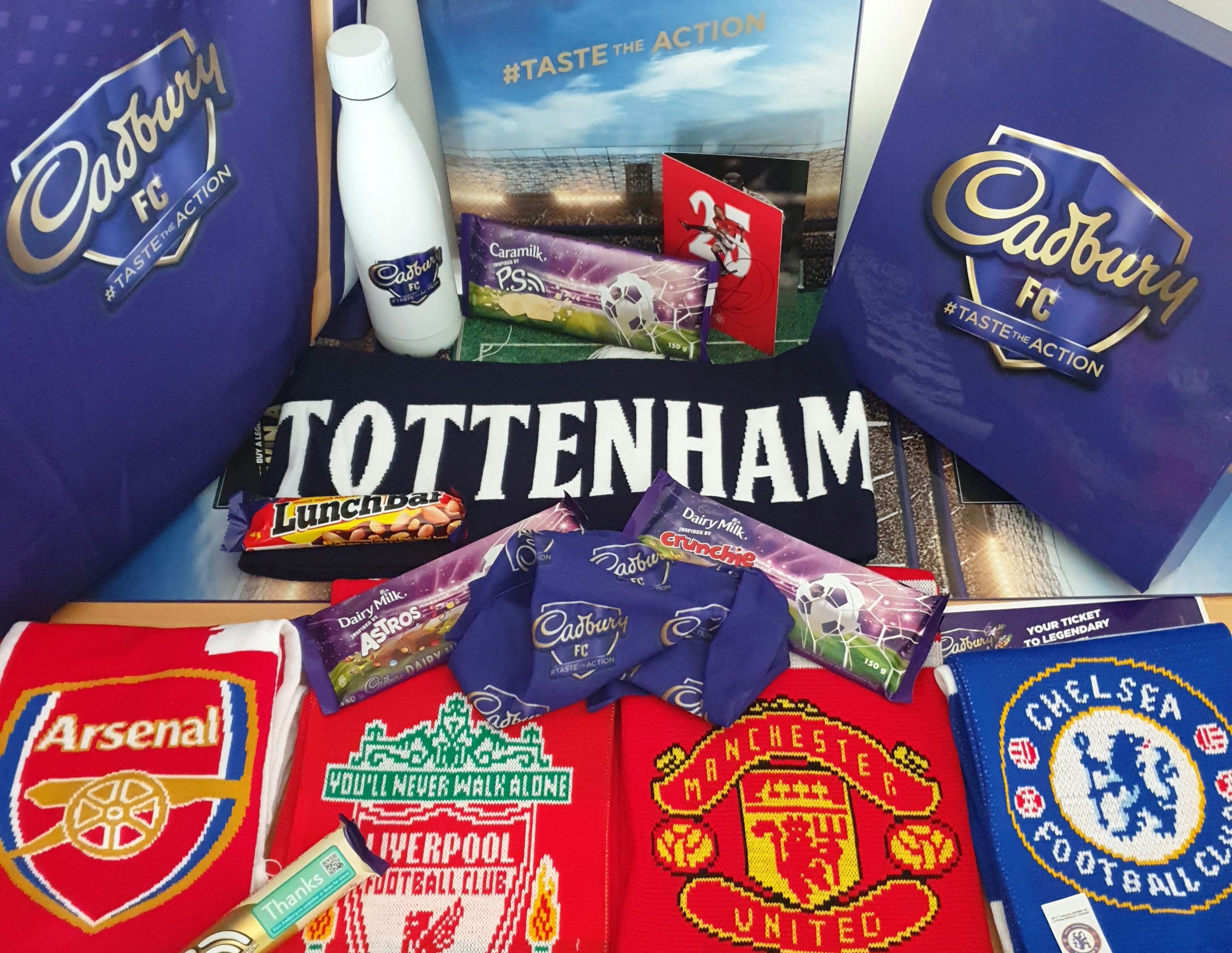 Cadbury rinnova accordo quadriennale con Arsenal, Liverpool e Tottenham (Premier League)